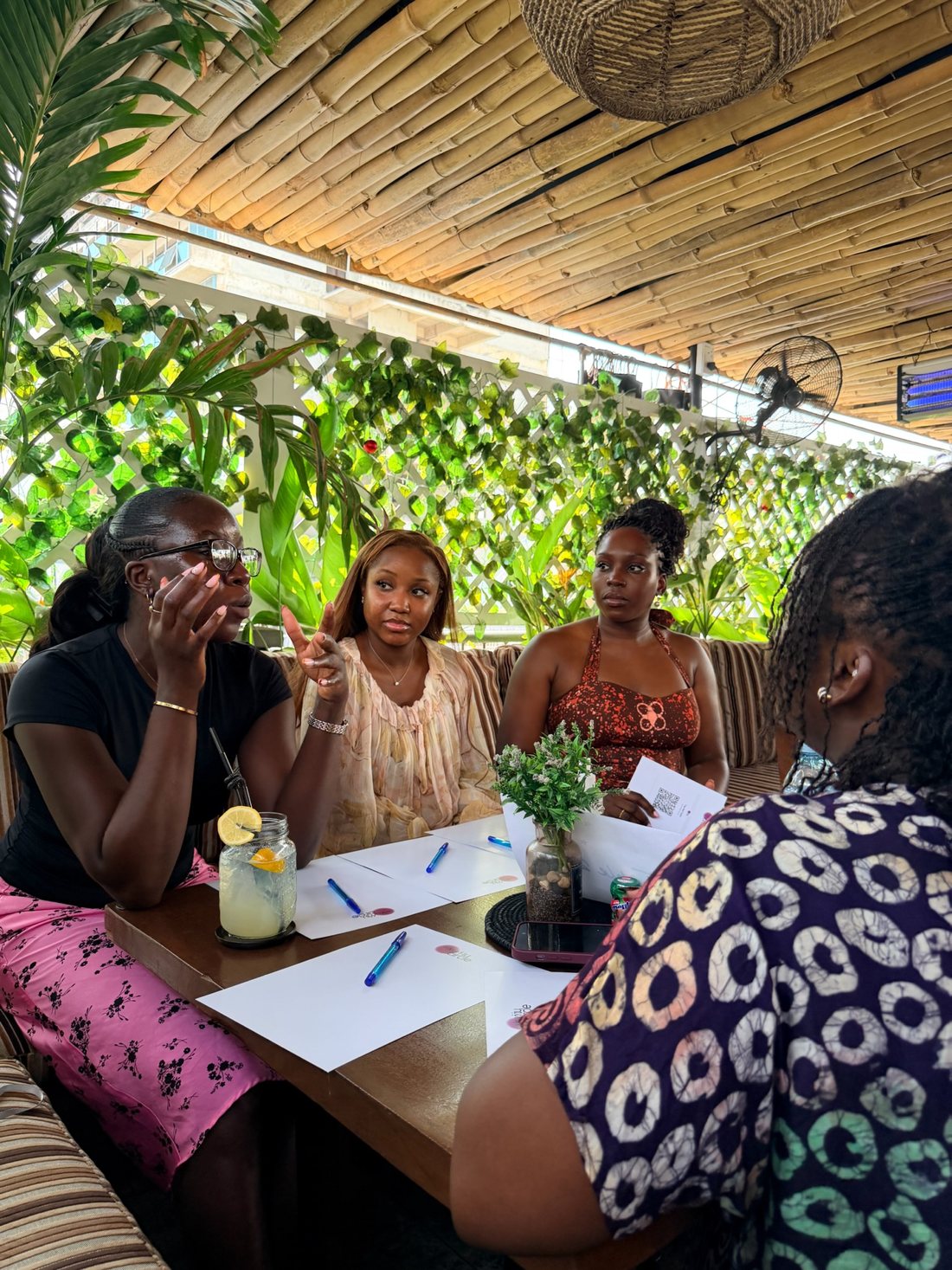 Women in conversation at a Kumu Circle event in Lagos